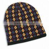 Woolen Hat, Made of 70% Acrylic, With Diamond Pattern thumbnail-1