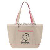 Boat Accent Tote Bag - Features a Full Top Zipper Closure, Front Open Pocket and Comes With Your Logo. thumbnail-4