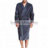 Luxury Men's Thermal Coral Fleece Bathrobe Dressing Gown thumbnail-1