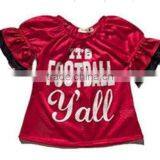 Wholesale Red Baby Summer Clothes Football t Shirt Design thumbnail-1