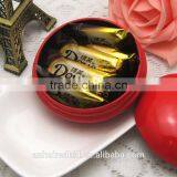 Factory Custom Printed Decorative Wedding Round Candy Metal Tin Box thumbnail-4