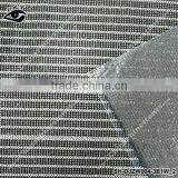 Adhesive Rhinestone Transfer SheetsTOP A Grade Glass Rhinestone Hotfix Mesh 3Row Black+1Row Crystal Rhinestone Mesh For Clothing thumbnail-1