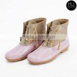 Wholesale Monogram Fashion Fur Shoes Winter Rubber Ladies Ankle Snow Duck Boots for Women thumbnail-4