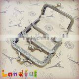 8cm Antique Bronze Metal Coin Purse Frame Clutch Purse Frame thumbnail-2