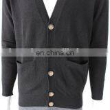 China Factory Directly Supply Sport Style Solide Color Cashmere Cardigans for Men thumbnail-3