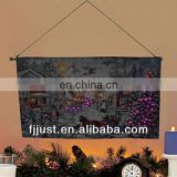 Christmas LED tapestry wall hanging for home decoration
