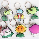 Wholesale Plants Vs Zombies PVC keychain plush keychain