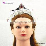 Artificial Princess Flower Headband Crown thumbnail-5