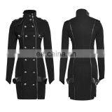 Punk Rave Military Uniform Long Sleeve Standing Collar Dress Q-300 thumbnail-1