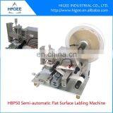HIG Servo Motor Economy Semi Automatic Flat Labeling Machine