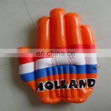 2014 World Cup hot sale PVC or TPU promotion and cheering giant inflatable hand