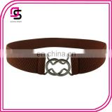 China factory customize woman fashion elastic waist belt with buckle