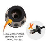 Rubber Tip for Walking Stick Trekking Poles - Replacement Pole Tip Protectors Fits Most Standard Hiking Poles thumbnail-4