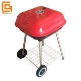 Four Legs Outdoor Bbq Charcoal Square Portable Camping Square Hamburger Barbecue Grill thumbnail-1