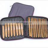 20pcs/set Bamboo Crochet Hook Set Aluminium Knitting Needles for Sweater Weave Tools thumbnail-2
