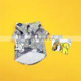 Fashionable Polyester Dog Puppy Shirt French Bulldog Summer Fasion Cartoon Shirt With Bandana thumbnail-2