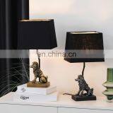 New Arrival Dog Animal Desk Lamp European Bedside Decoration Gold Table Lamp for Gifts thumbnail-3