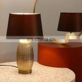 China Factory Direct Sale Home Decor Living Room Porcelain Vintage Gold Table Lamp for Hotel thumbnail-6