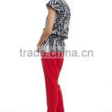 High Quality Women's Turn-up Cuff Fashin 3/4 Long Pants thumbnail-4