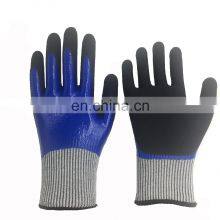 HPPE Level 5 Abrasion Resistance Work Latex Palm Cut Resistant Gloves thumbnail-4