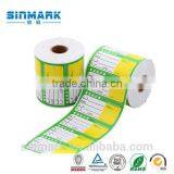 SINMARK Logo Printed Self Adhesive Direct Thermal Supermarket Scale Labels