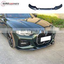 Factory Price 4 Series G22 3D Style Glossy Black Water Print Material Front Bumper Lip for G22 Car Front Lip thumbnail-1
