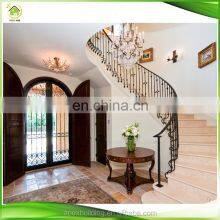 Modern Decorative Wrought Iron Interior Indoor Stair Railings Designs thumbnail-4