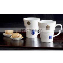 Wholesale Dinnerware Small Luxury Mugs Edible Reusable Ceramic Coffee Cup With Handle