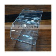 Cheap Retail Store Candy Containers Wholesale Custom Clear Acrylic Slatwall Candy Bin