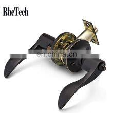 Oil Rubbed Bronze Finish Entry Classic Series Entrance Lever Door Handle Lock With Two Keys Lever Lock thumbnail-1