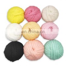 Rainbow knitting crochet yarn cake wool yarn wholesale, hand knitting garments for wholesale