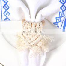 Table Decor Accessories Napkin Rings Wholesale Macrame Boho Dining Table Decoration Tassel Napkin Ring thumbnail-3