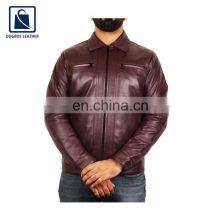 Polyester Lining and High Black Fitting Best Selling Stylish Look Genuine Leather Jacket for Men thumbnail-3