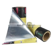 Custom Printing Laminated Material PET Sealing Food Packaging Pouch Aluminum Foil Coffee Packaging Film Roll