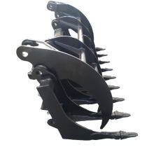 Skid Steer Rake Grapple, Multi-Functional Root & Debris Rake Grapple thumbnail-2