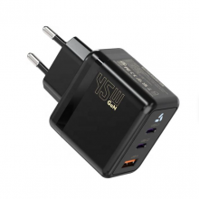 65W QC3.0 GaN USB‑C PD 3‑Port Fast Wall Charger UKCA Certified Multi‑Device Charging Adapter thumbnail-2