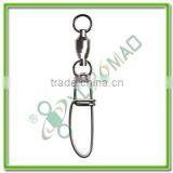 Ball Bearing Swivel With Two Solid Ring With Insurance Snap of Fishing Tackle