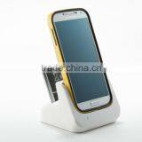 with Cover-mate Data Sync Desktop Dual Dock for Galaxy S4 i9500 White/black