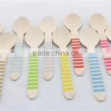 Disposable Flat Birch Wood Decorative Spoons thumbnail-1