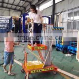 Hontylift mobile hydraulic aerial lifts/single mast aluminum lift platform
