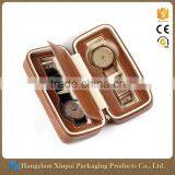 Wholesale Custom Luxury Faux Leather Travel Watch Box Packaging