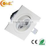 China Supplier Ceiling Lamp Square Models of Lamps of Stairs 3w 9w Bridgelux Adjustable Movable Ceiling Light Fixture thumbnail-3