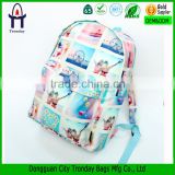 2015 hot heat transfer printing canvas school backpack