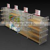 Retail Store Stationary Pos Display Stand With Metal and Wooden Haning Display Stand thumbnail-1