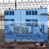 Decorative Blue Colored Mirror Glass, Blue Tinted Mirror Glass In Cutomer Size