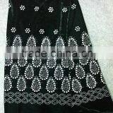 Fashion Trending Beautiful Purple Color African Voile Velvet Lace Fabrics for Sale thumbnail-1