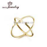 Top Selling Double X 925 Sterling Silver Gilded Ring thumbnail-1