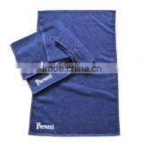 Terry Cotton Navy Golf Towels With Embroidery thumbnail-1