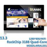 13.3inch Android Tablet Security Devices All in One Tablet Device 10 Point Capactive Touch Screen