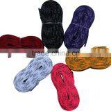 Custom Hot Selling Polyester Falt Waxed Non-waxed Hocky Shoelaces thumbnail-1